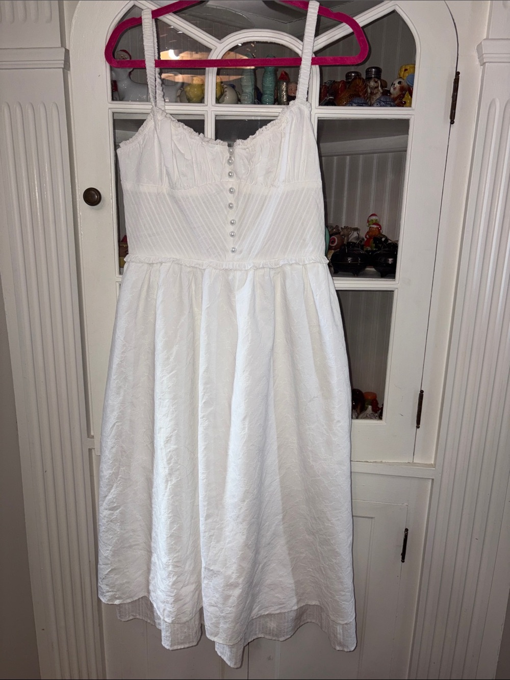 NWT Commense White High-Low Ruffle Sundress - Picture 2 of 7